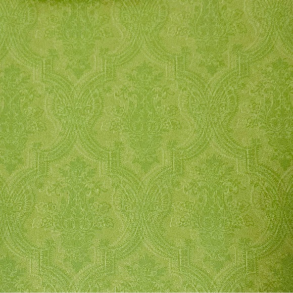 GUCCI Authentic Paper Shopping Gift Bag Tote Green Damask Print Embossed 10x14x5 - Picture 5 of 5